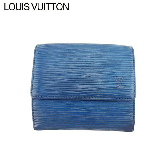 LOUIS VUITTON Bifold Wallet M63485 Toledo Blue Porte Monnaie Billets Cartes Credit