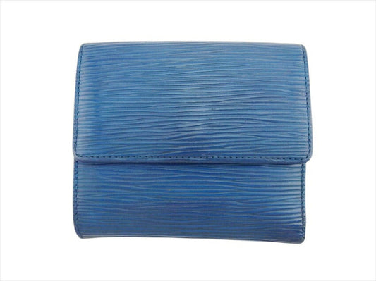 LOUIS VUITTON Bifold Wallet M63485 Toledo Blue Porte Monnaie Billets Cartes Credit