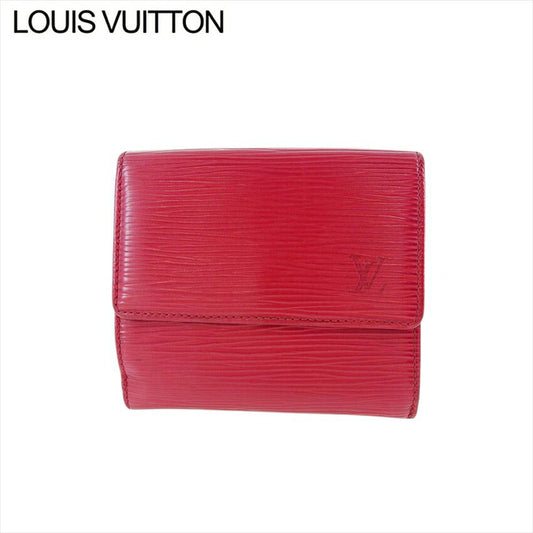 LOUIS VUITTON Bifold Wallet M63487 Red Porte Monnaie Billets Cartes Credit
