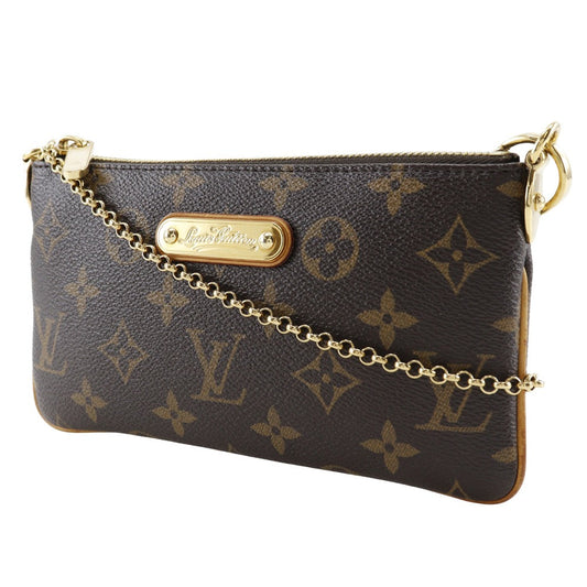 LOUIS VUITTON Pouch M60094 Monogram canvas Brown Accessory pouch Shoulder Bag Pochette Mira MM Women Used Authentic