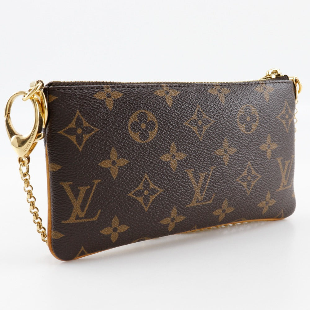 LOUIS VUITTON Pouch M60094 Monogram canvas Brown Accessory pouch Shoulder Bag Pochette Mira MM Women Used Authentic