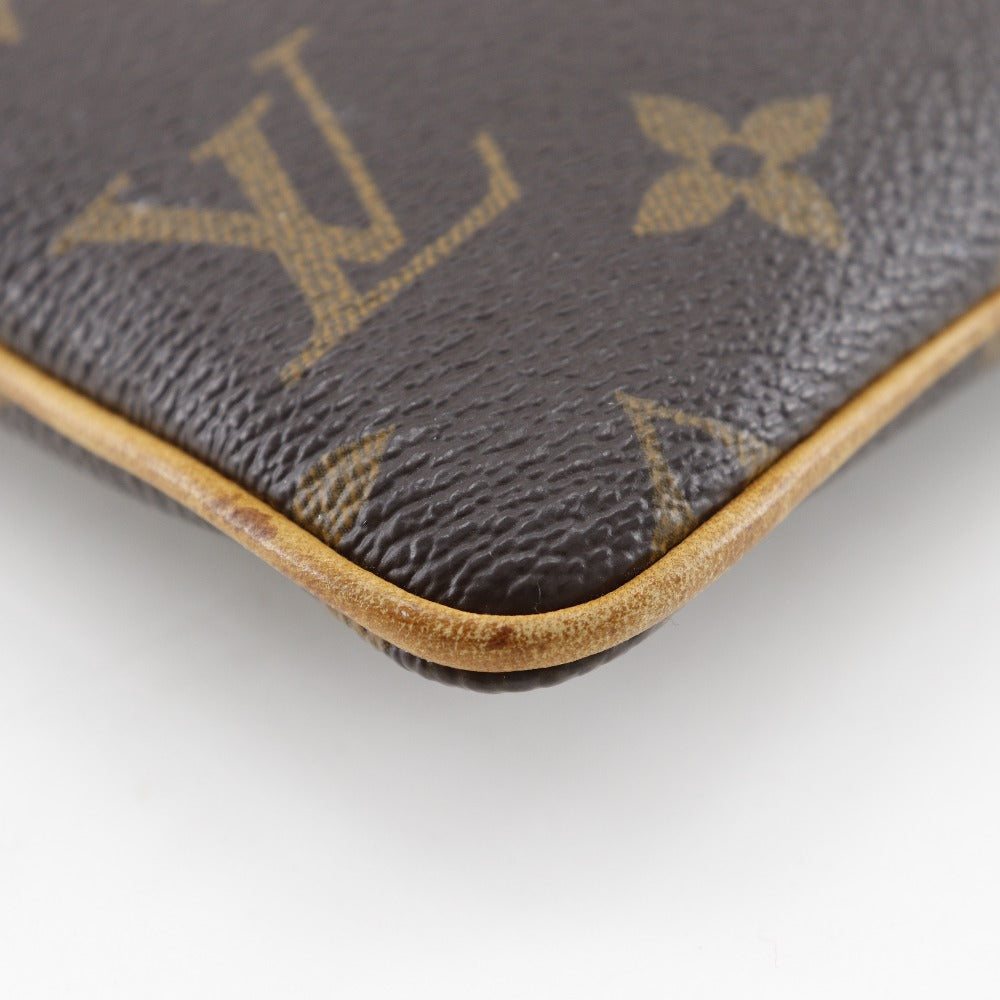 LOUIS VUITTON Pouch M60094 Monogram canvas Brown Accessory pouch Shoulder Bag Pochette Mira MM Women Used Authentic