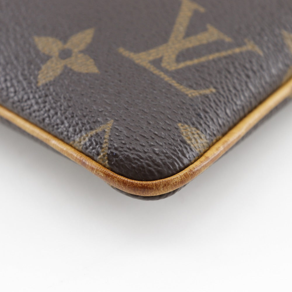 LOUIS VUITTON Pouch M60094 Monogram canvas Brown Accessory pouch Shoulder Bag Pochette Mira MM Women Used Authentic