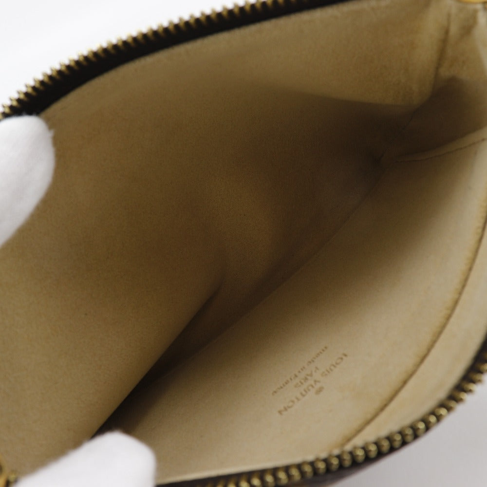 LOUIS VUITTON Pouch M60094 Monogram canvas Brown Accessory pouch Shoulder Bag Pochette Mira MM Women Used Authentic