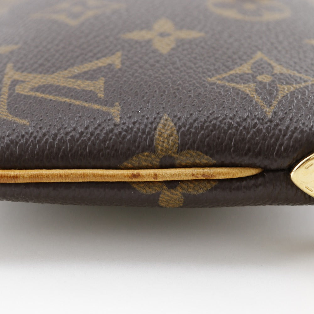 LOUIS VUITTON Pouch M60094 Monogram canvas Brown Accessory pouch Shoulder Bag Pochette Mira MM Women Used Authentic