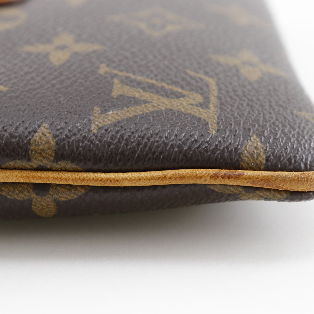 LOUIS VUITTON Pouch M60094 Monogram canvas Brown Accessory pouch Shoulder Bag Pochette Mira MM Women Used Authentic