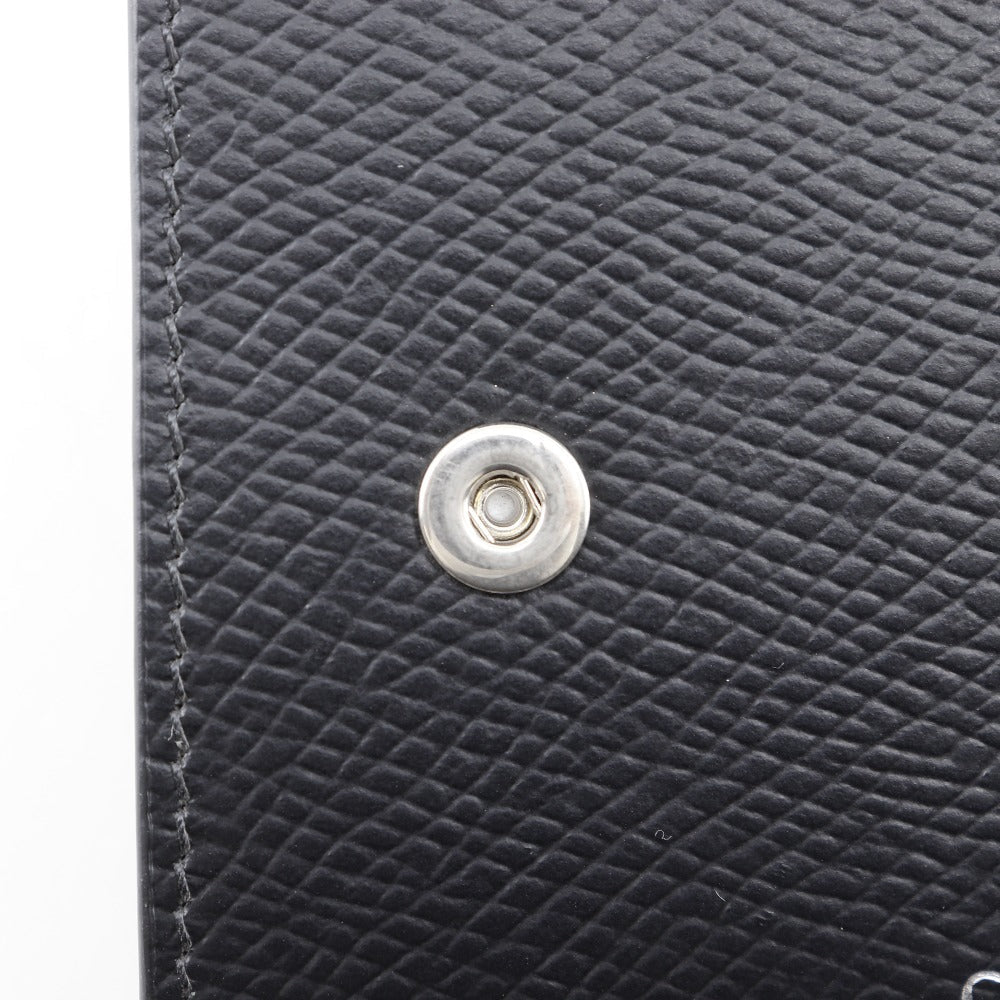 CELINE Tri-fold wallet 10B573BEL leather black Small trifold wallet unisex(Unisex) Used Authentic