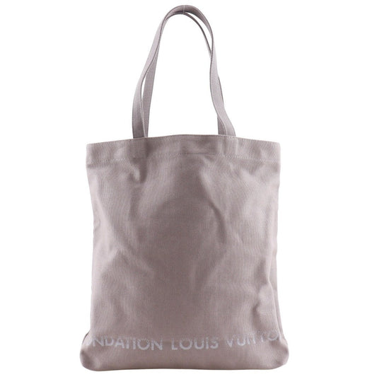 LOUIS VUITTON Tote Bag canvas Dove Gray Museum limited Fondation Paris