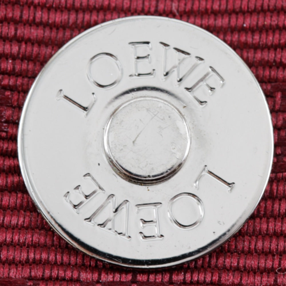 LOEWE Shoulder Bag Calfskin Red logo Mini pochette