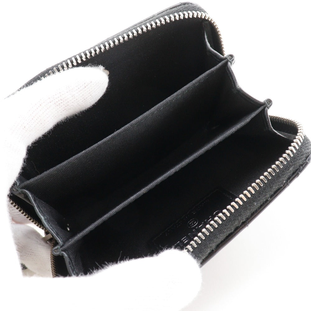 CHANEL Coin case A82551 lambskin black Camelia