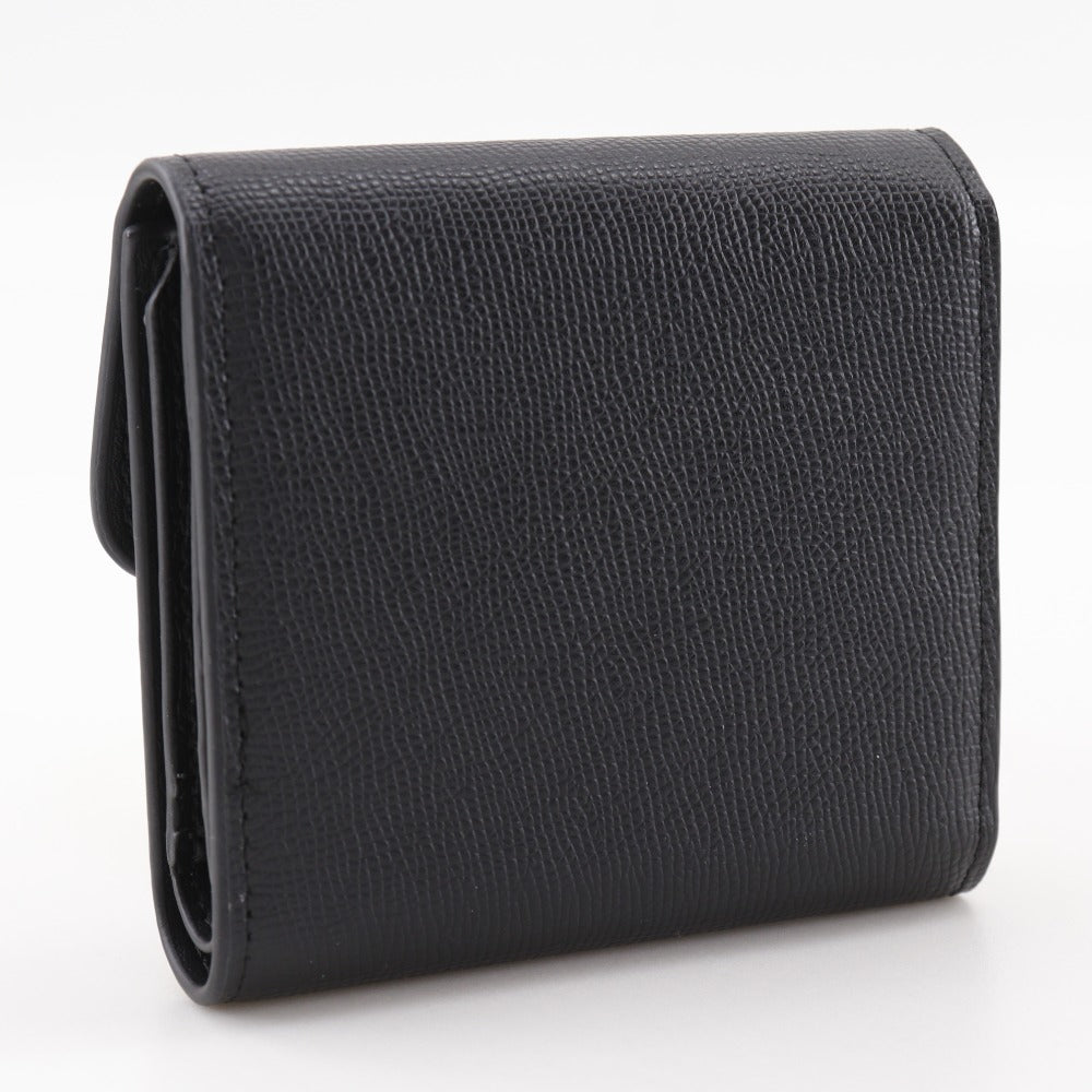 Dior Tri-fold wallet Calfskin black Compact wallet