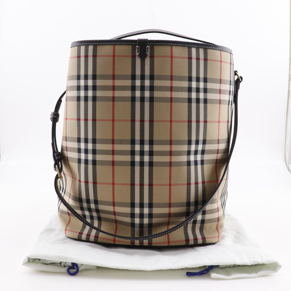 BURBERRY Shoulder Bag 8102169 Cotton, polyester, calf leather beige 2WAY One Shoulder Bag Nova Check