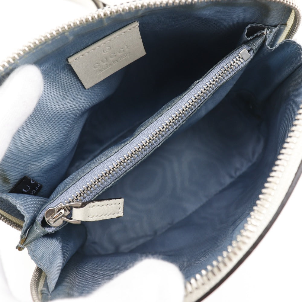 GUCCI Shoulder Bag 511189 leather White SAGA Gussy