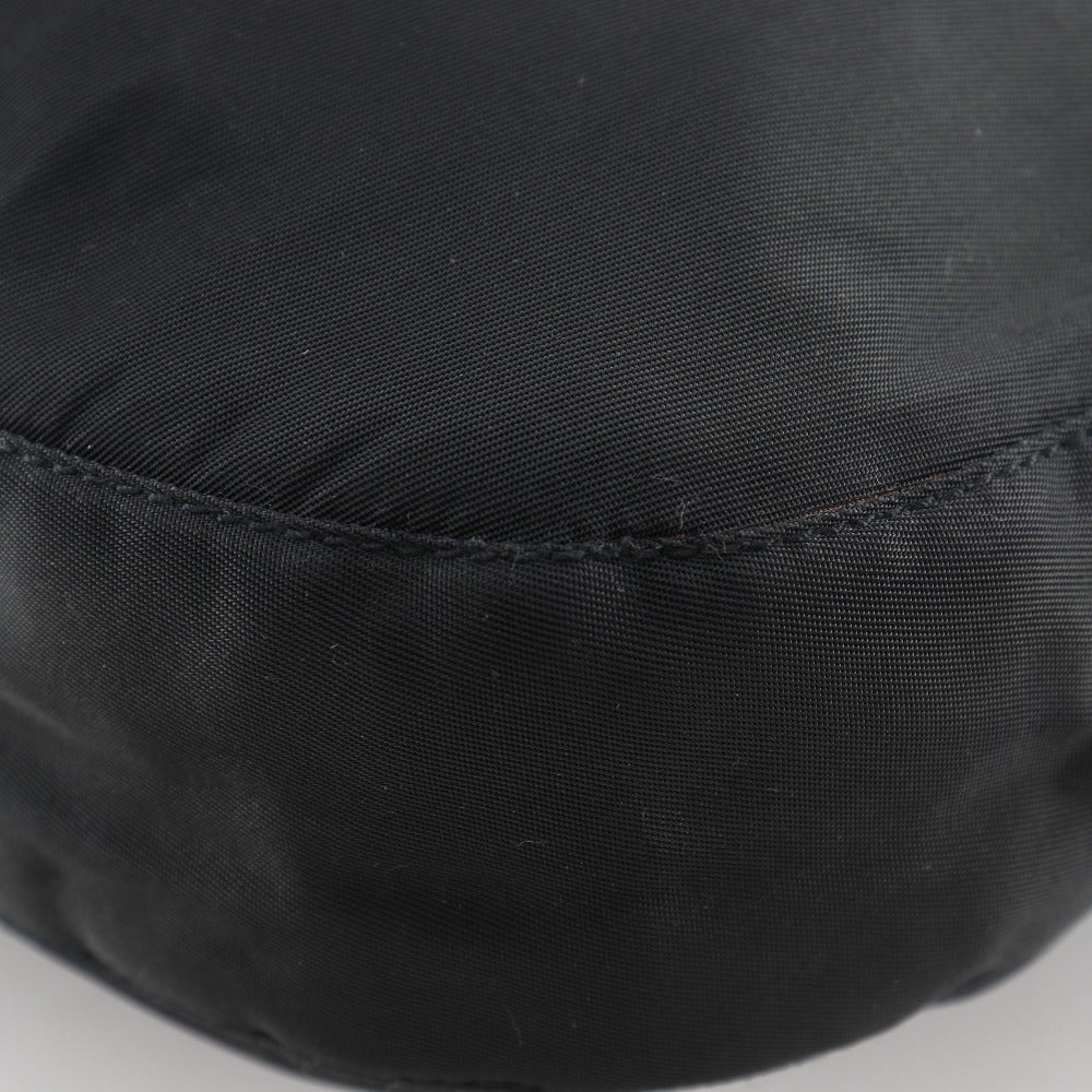 PRADA Shoulder Bag B6431 Nylon, Plastic black ChainShoulder
