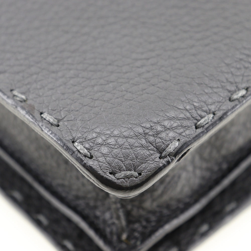 FENDI Clutch bag Seleria calf gray