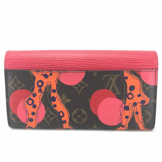 LOUIS VUITTON Folded wallet M60938 Monogram Canvas, Epi Leather multicolor Monogram epi Portefeuille Sarah Women Used Authentic