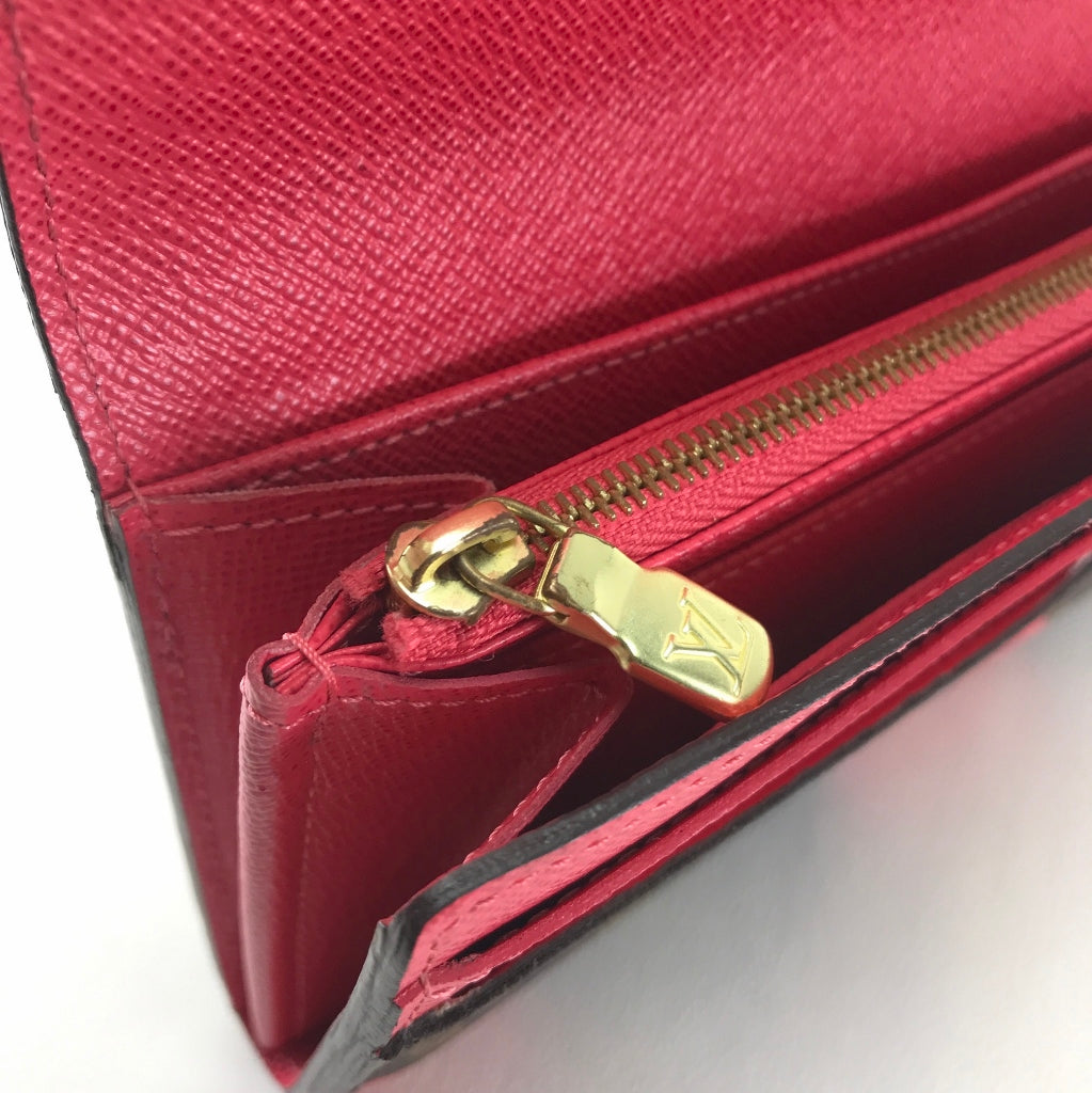 LOUIS VUITTON Folded wallet M60938 Monogram Canvas, Epi Leather multicolor Monogram epi Portefeuille Sarah Women Used Authentic