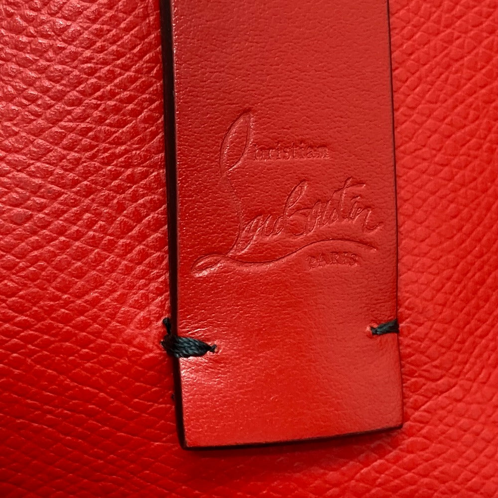 Christian Louboutin Tote Bag 1185119 CM53 leather Black x red Spike studs Kabata Small unisex(Unisex) Used Authentic