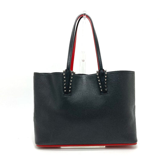 Christian Louboutin Tote Bag 1185119 CM53 leather Black x red Spike studs Kabata Small unisex(Unisex) Used Authentic