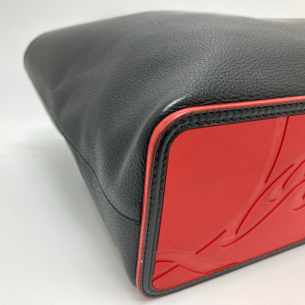 Christian Louboutin Tote Bag 1185119 CM53 leather Black x red Spike studs Kabata Small unisex(Unisex) Used Authentic