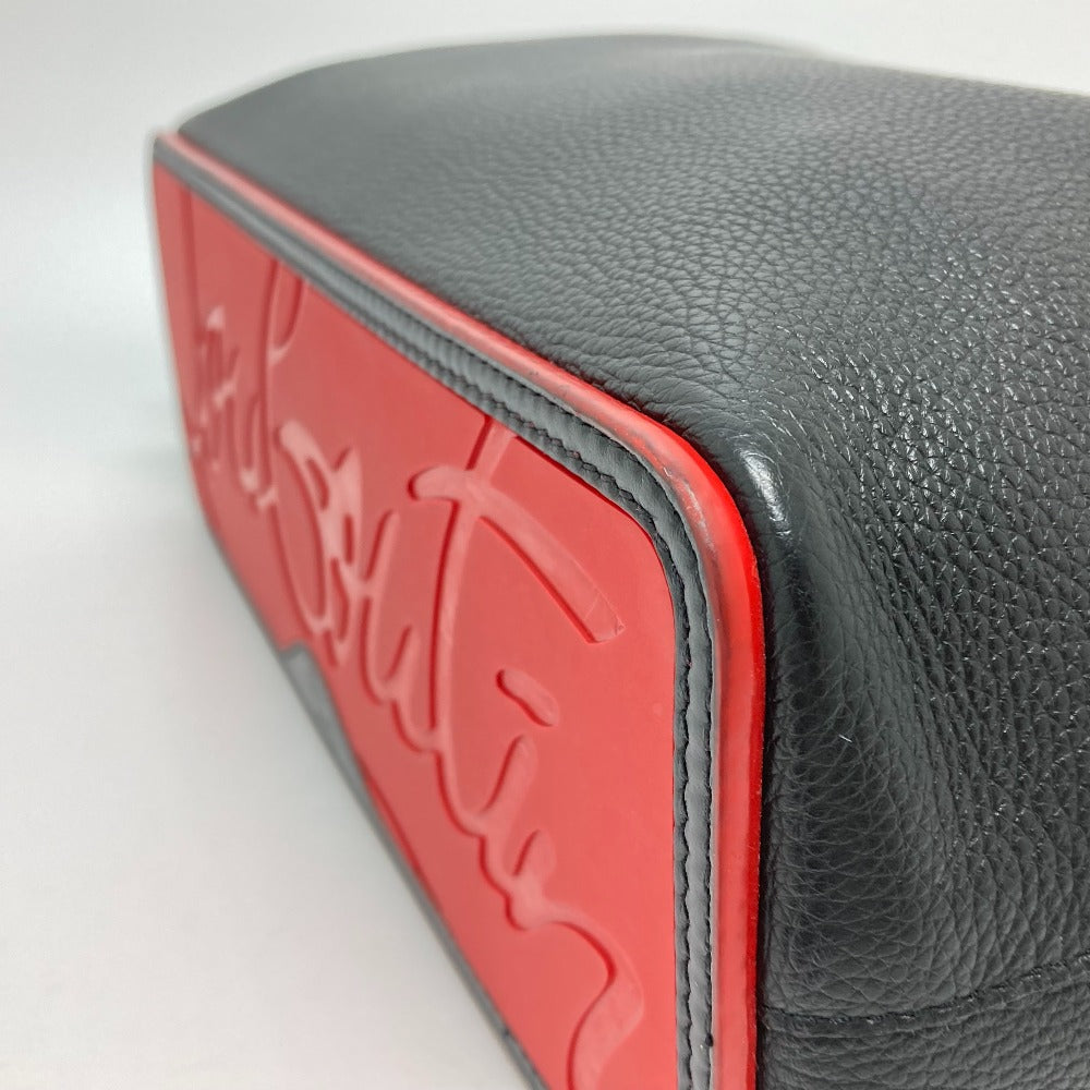 Christian Louboutin Tote Bag 1185119 CM53 leather Black x red Spike studs Kabata Small unisex(Unisex) Used Authentic