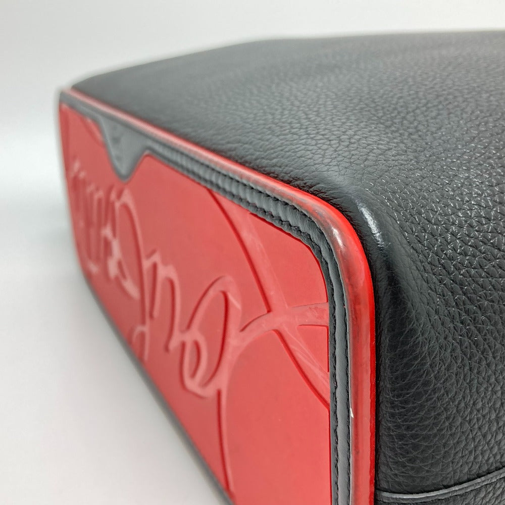 Christian Louboutin Tote Bag 1185119 CM53 leather Black x red Spike studs Kabata Small unisex(Unisex) Used Authentic