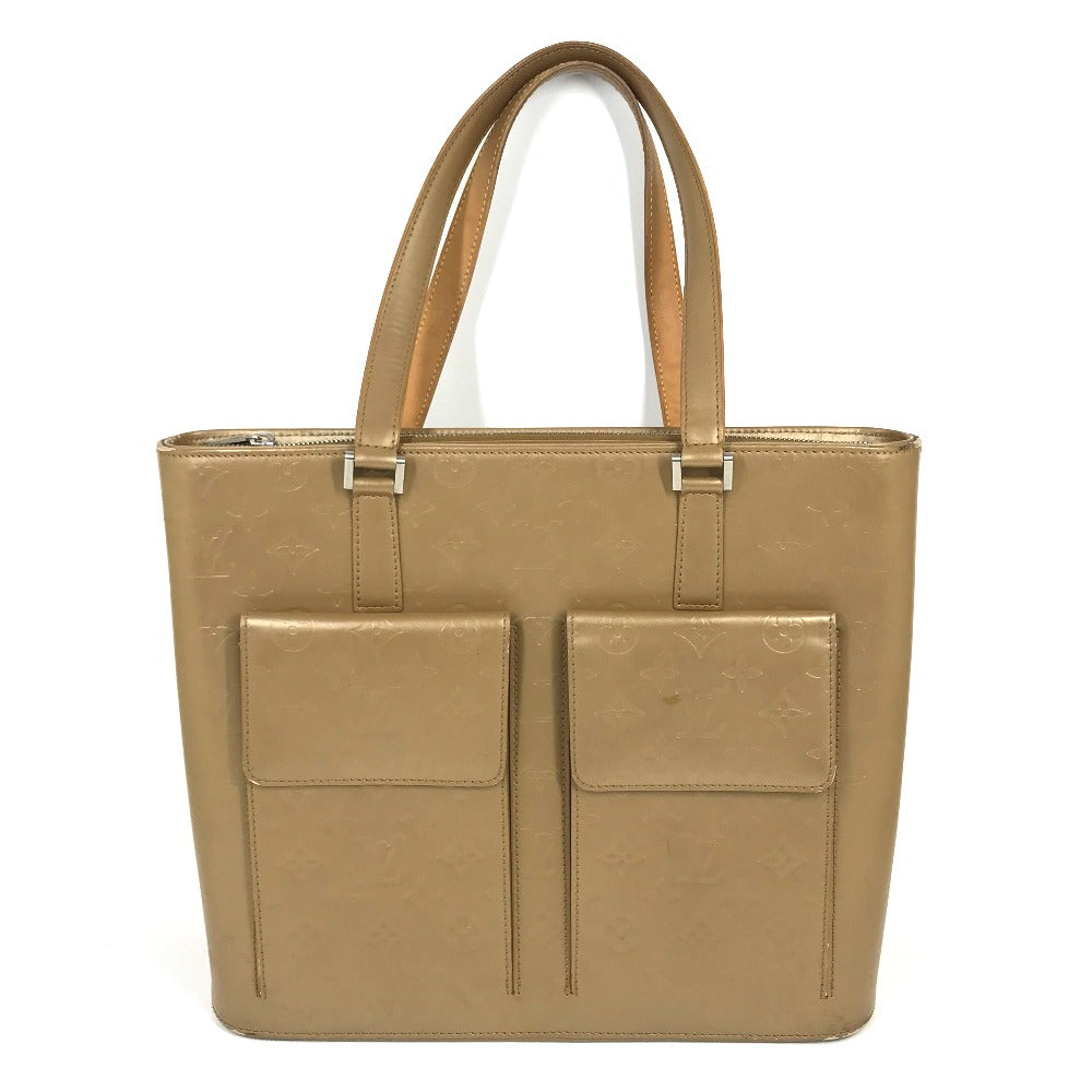LOUIS VUITTON Tote Bag M55107 Monogram mat leather beige Monogram mat Willwood Women Used Authentic
