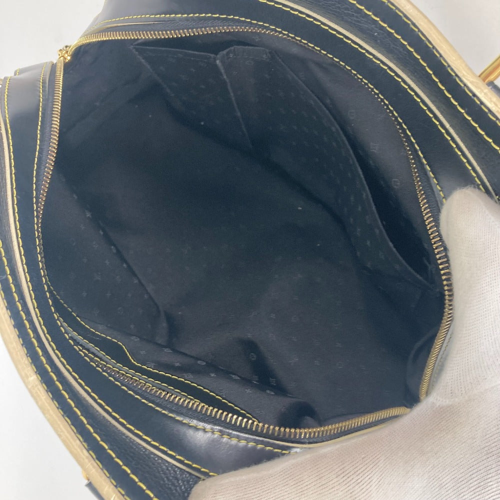LOUIS VUITTON Handbag M95623 Suhari leather black Suhari studs Radiu Women Used Authentic
