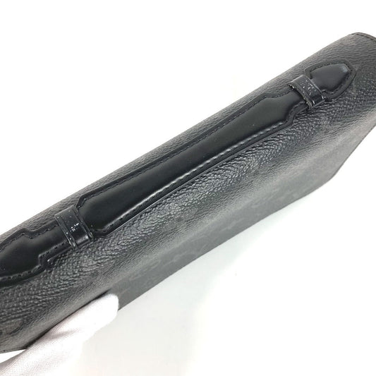 LOUIS VUITTON Long Wallet Purse M61698 Monogram Eclipse Canvas black Monogram Eclipse Zippy XL mens Used Authentic