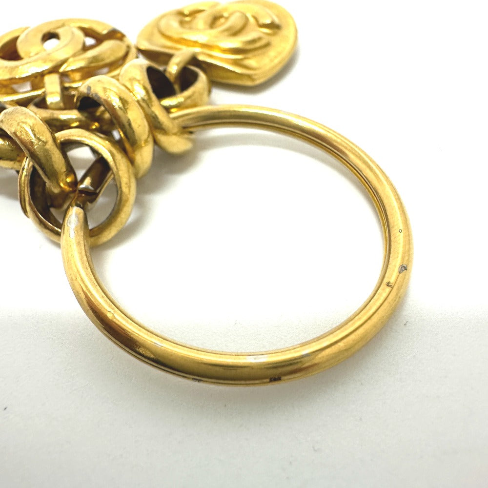 CHANEL charm Gold Plated gold COCO Mark vintage Women Used Authentic