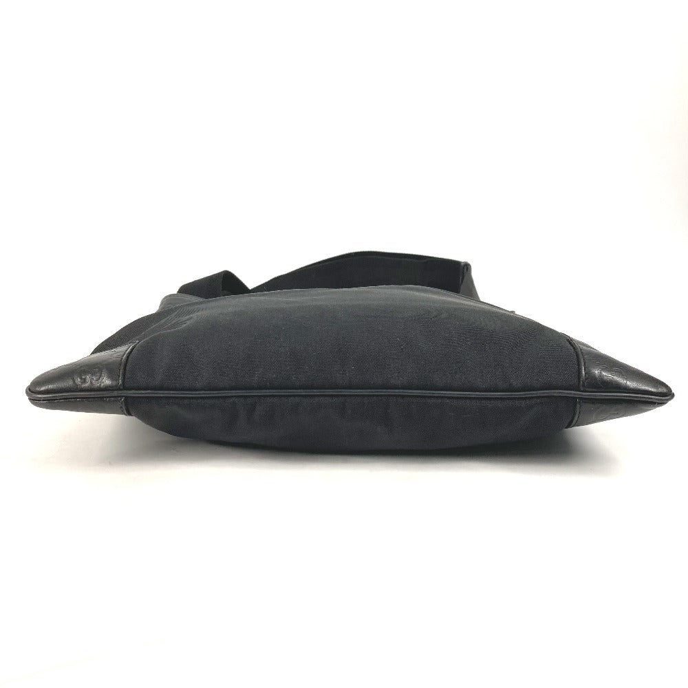 GUCCI Shoulder Bag 161822 Leather, Nylon black Guccisima GG mens Used Authentic
