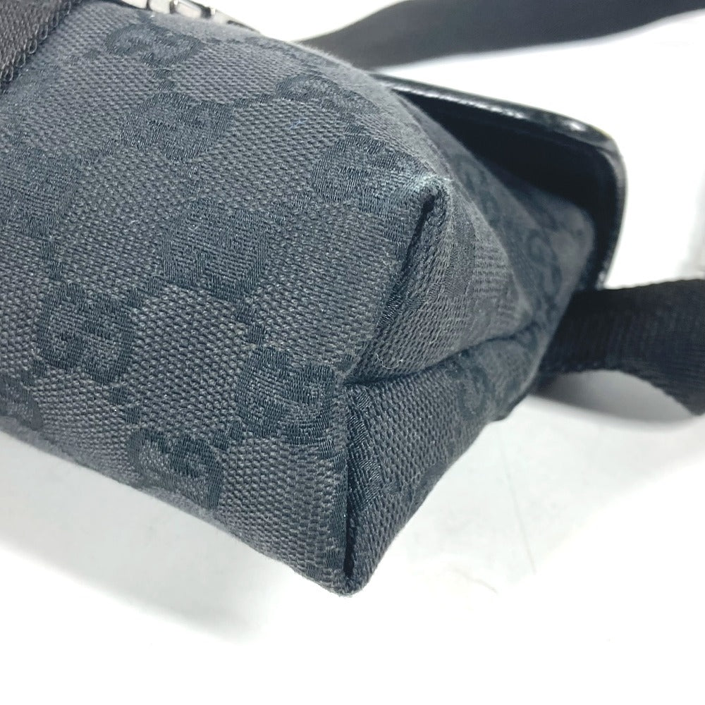 GUCCI Sling bag 131236 GG canvas / leather black cross GG unisex(Unisex) Used Authentic