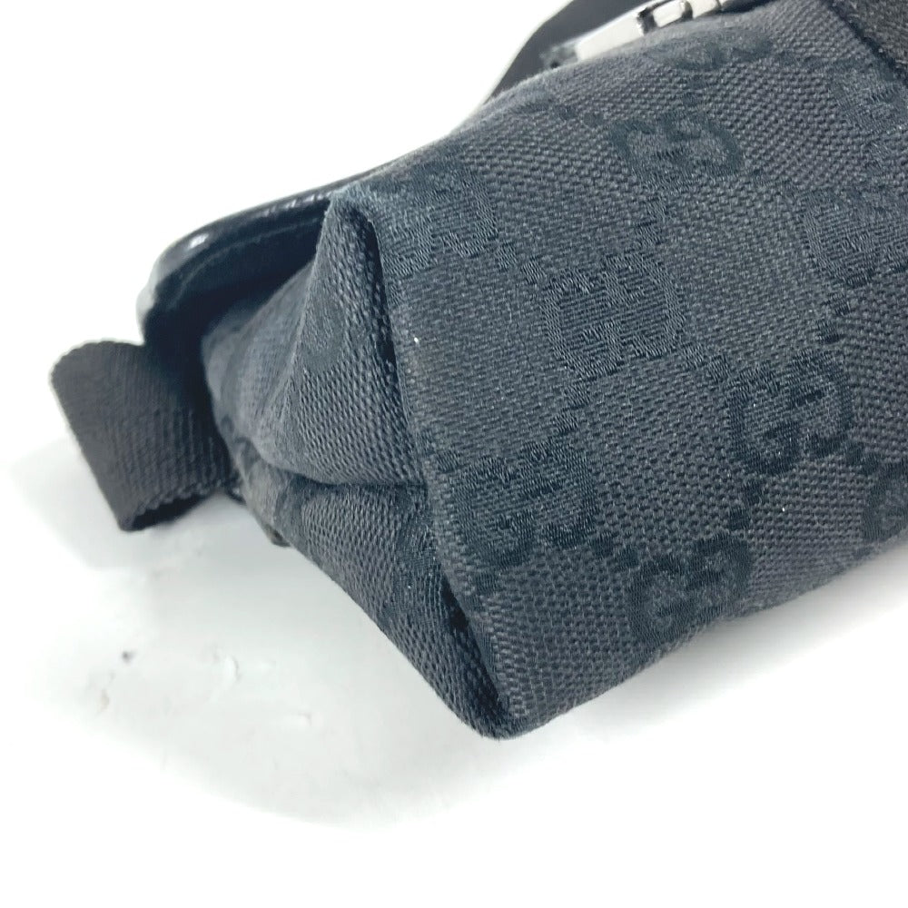 GUCCI Sling bag 131236 GG canvas / leather black cross GG unisex(Unisex) Used Authentic