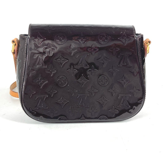 LOUIS VUITTON Shoulder Bag M91704 Monogram Vernis purple Monogram Vernis Bell flower PM Women Used Authentic