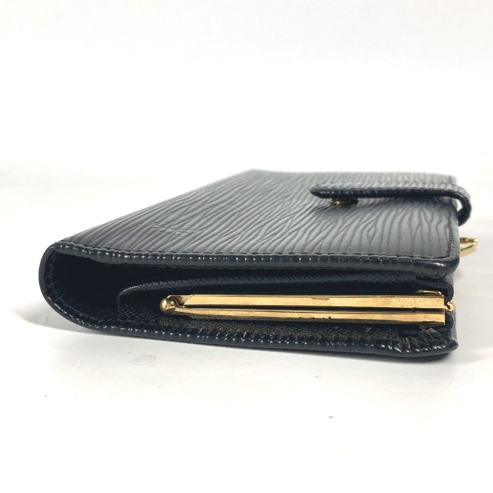 LOUIS VUITTON Long Wallet Purse M63252 Epi Leather black Epi Continental Vienova unisex(Unisex) Used Authentic