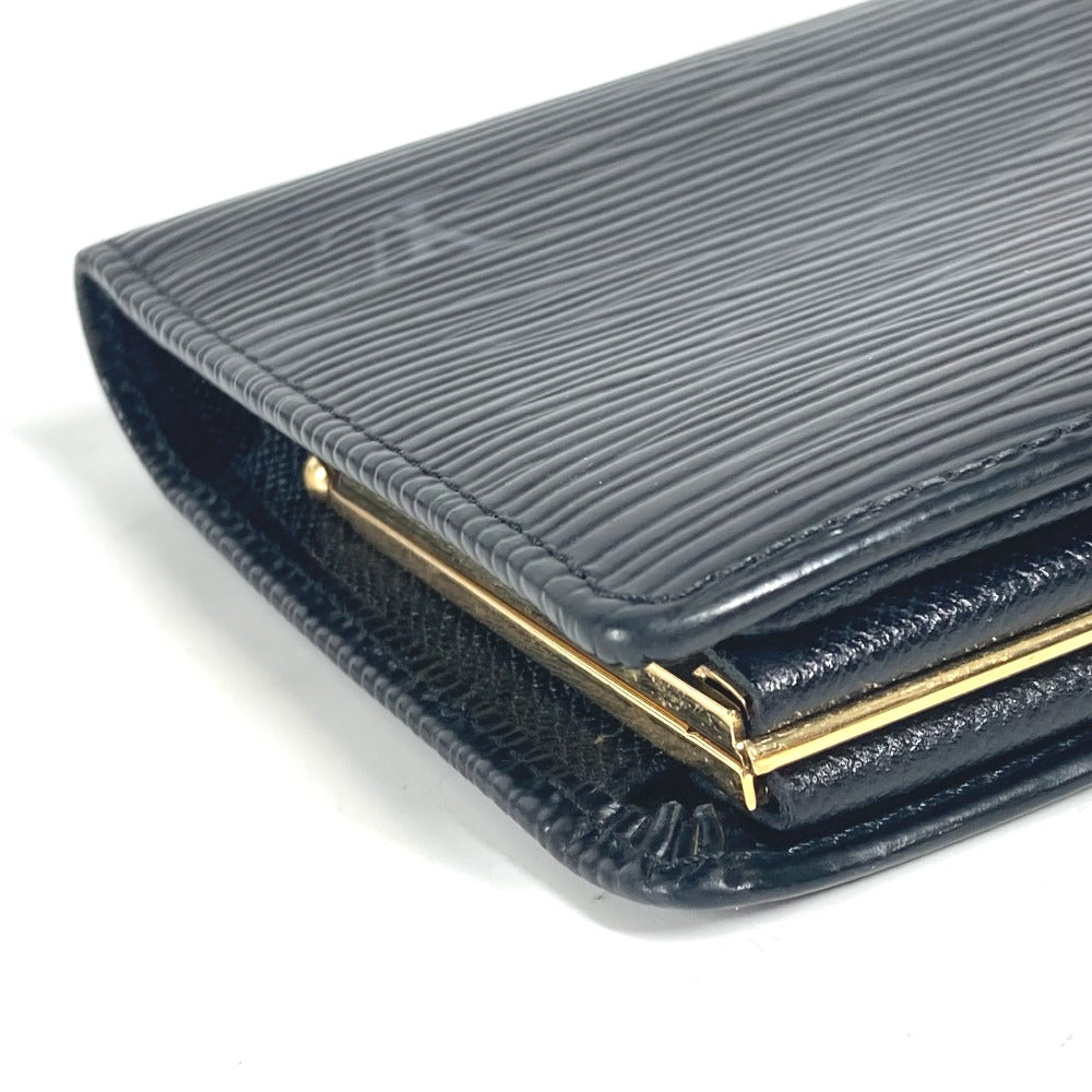 LOUIS VUITTON Long Wallet Purse M63252 Epi Leather black Epi Continental Vienova unisex(Unisex) Used Authentic