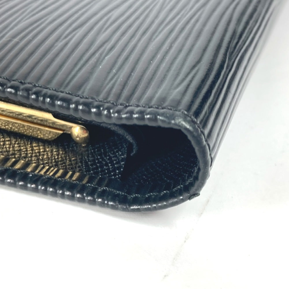 LOUIS VUITTON Long Wallet Purse M63252 Epi Leather black Epi Continental Vienova unisex(Unisex) Used Authentic
