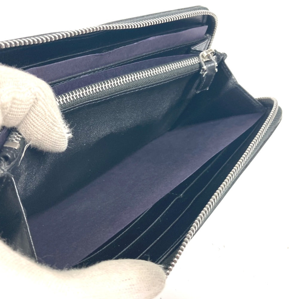PRADA Long Wallet Purse 2ML317 leather black logo City Sports unisex(Unisex) Used Authentic
