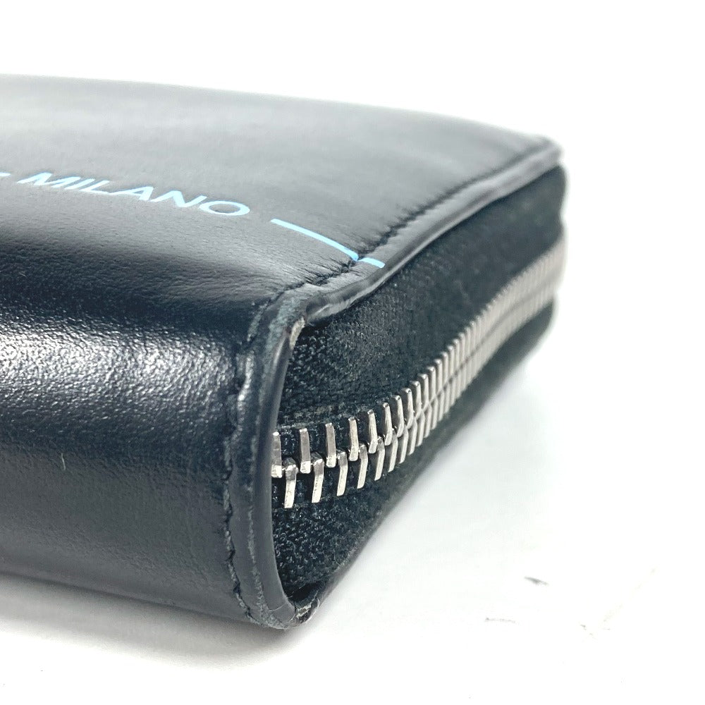 PRADA Long Wallet Purse 2ML317 leather black logo City Sports unisex(Unisex) Used Authentic