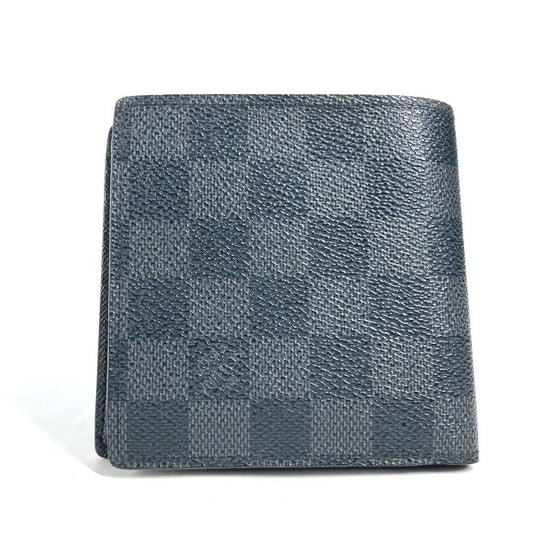 LOUIS VUITTON Folded wallet N62664 Damier Grafitto Canvas black Damier Grafitte Portefeuille Marco unisex(Unisex) Used Authentic