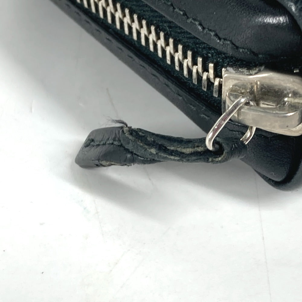 GUCCI Long Wallet Purse 278635 leather black GG Micro Guccisima unisex(Unisex) Used Authentic