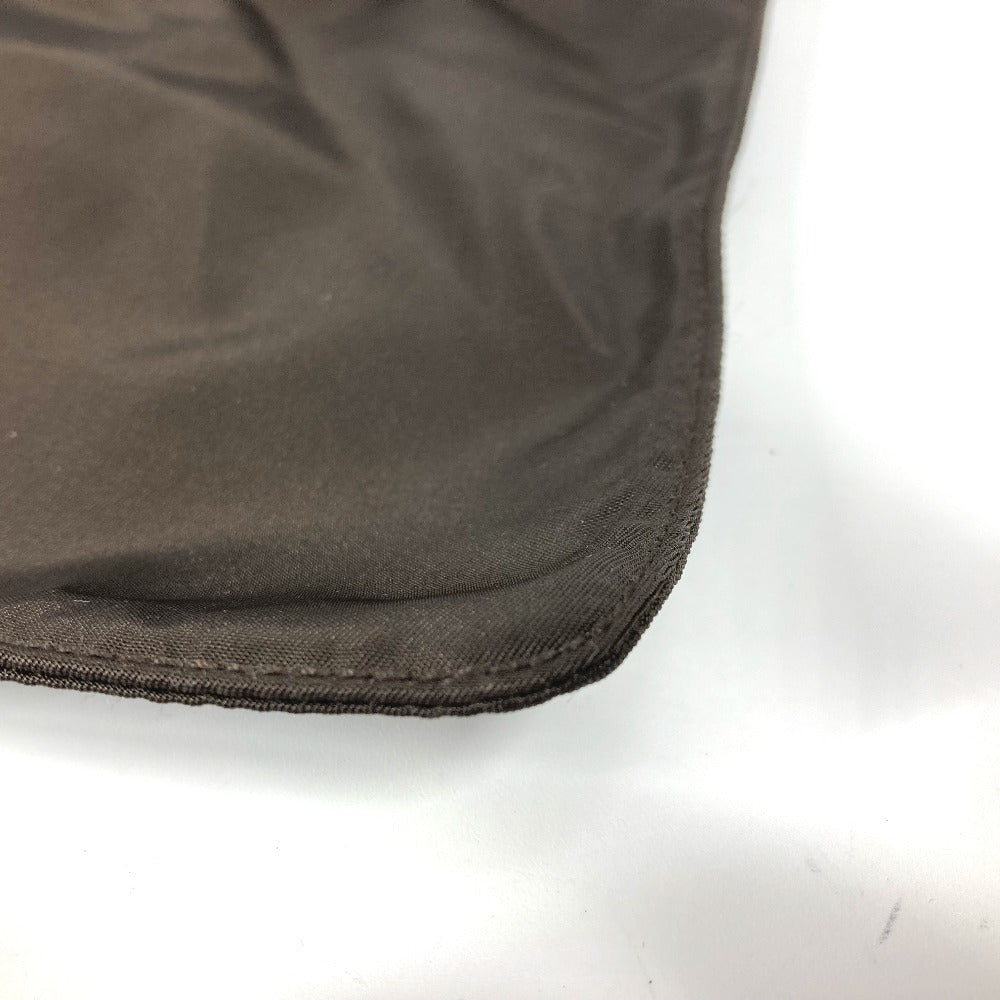 PRADA Shoulder Bag BT7372 Nylon Brown Triangle logo plate Women Used Authentic