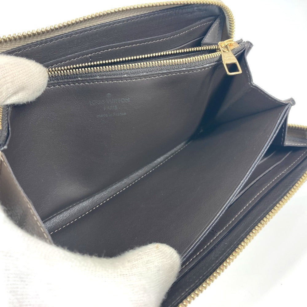 LOUIS VUITTON Long Wallet Purse M63104 Taurillon Clemence Leather beige Portefeuille comet