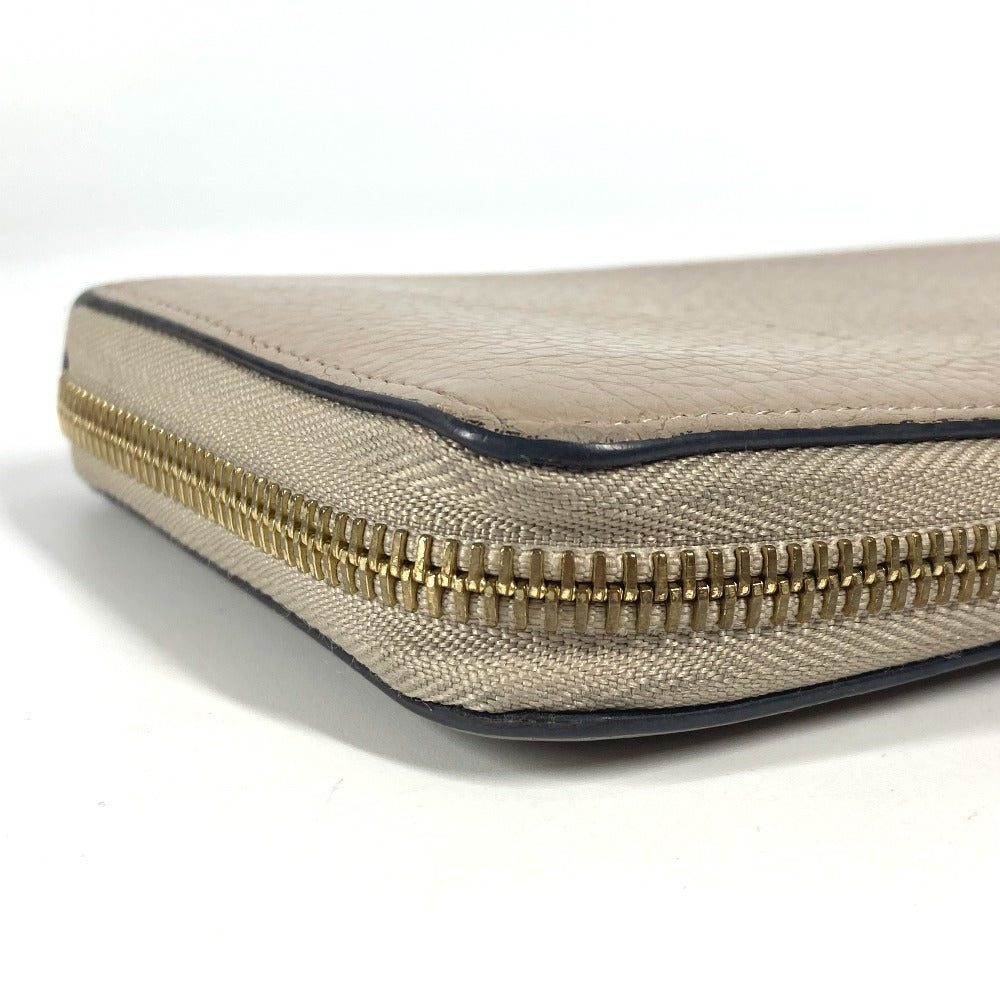 LOUIS VUITTON Long Wallet Purse M63104 Taurillon Clemence Leather beige Portefeuille comet
