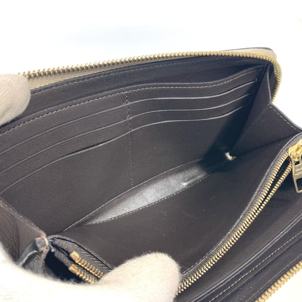 LOUIS VUITTON Long Wallet Purse M63104 Taurillon Clemence Leather beige Portefeuille comet