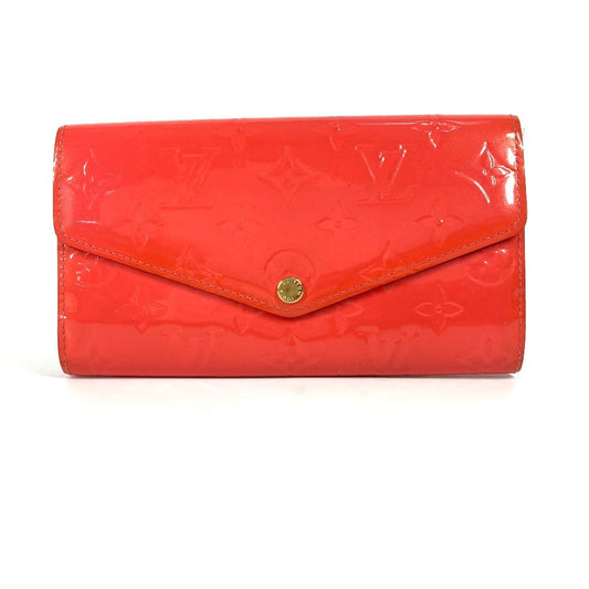 LOUIS VUITTON Long Wallet Purse M93206 Monogram Vernis pink Monogram Vernis Portefeuille Sara