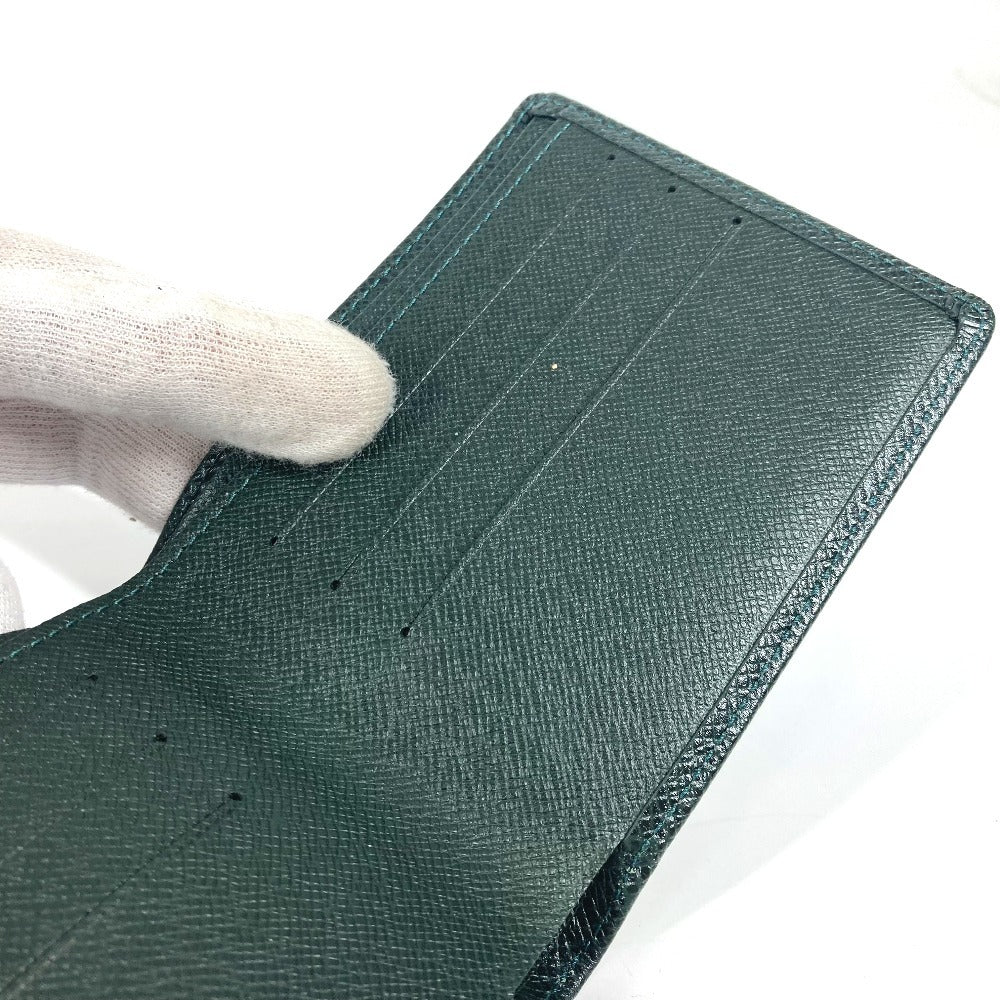 LOUIS VUITTON Folded wallet M30484 Taiga Leather green Taiga Porto Vie 6 Cartes Credit