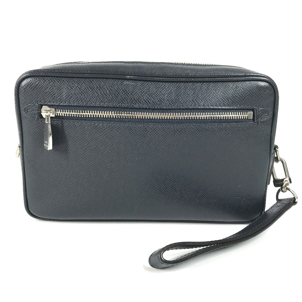 LOUIS VUITTON business bag M33423 Taiga Leather Navy Taiga Pochette Kasai