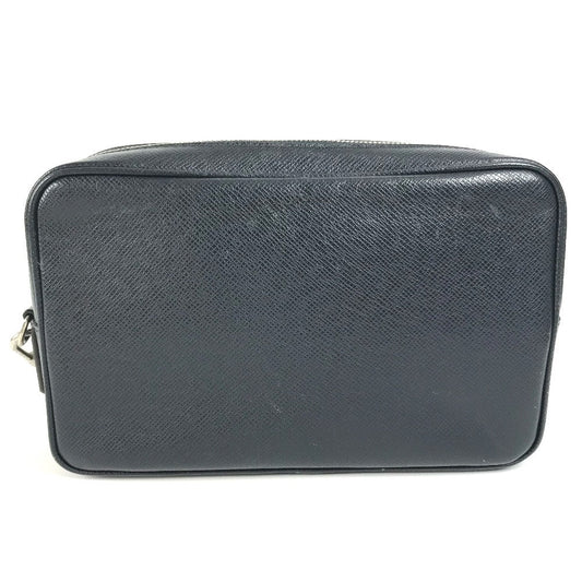 LOUIS VUITTON business bag M33423 Taiga Leather Navy Taiga Pochette Kasai