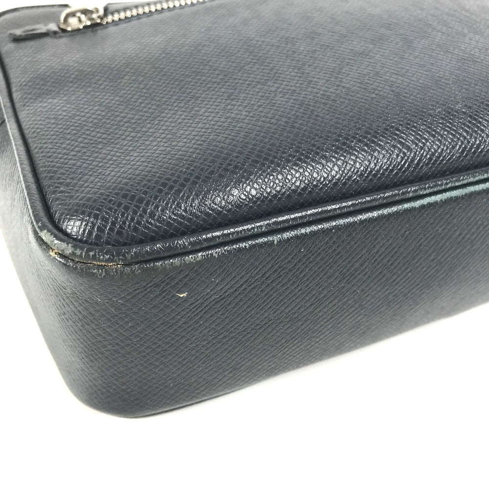 LOUIS VUITTON business bag M33423 Taiga Leather Navy Taiga Pochette Kasai